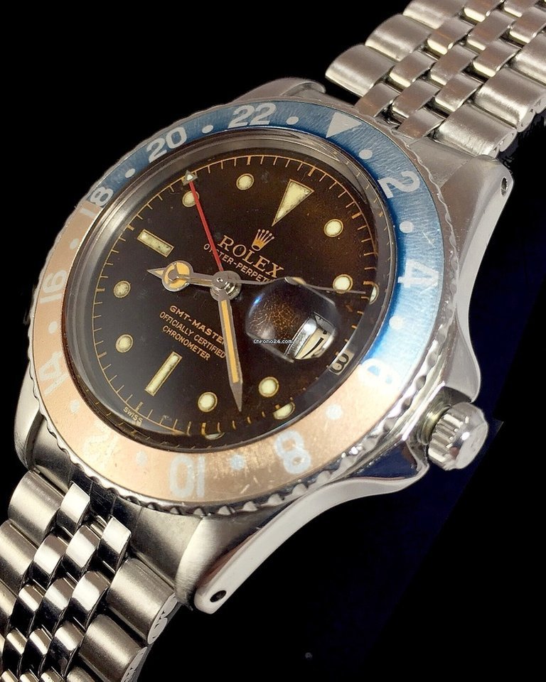 R plique Suisse Rolex Gmt master 1675 Pcg Tropical Brown Gilt